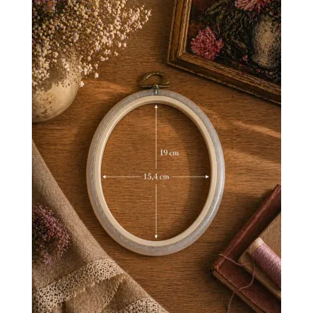 15,4x19 cm Oval Flexi Hoop (transparent) 230-8TRANSP