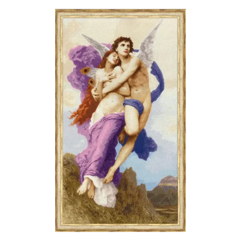Kit point de croix "L'enlèvement de Psyché" 42 x 76 cm S/MK119