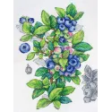 Kit point de croix "Myrtille" 28*20 cm SNV-929