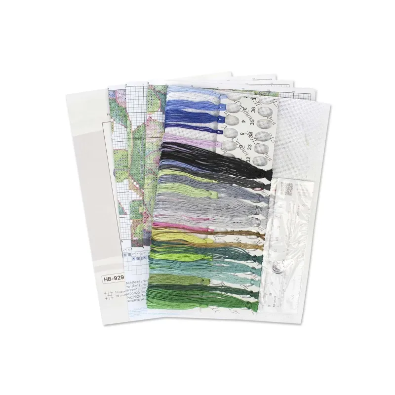 Kit point de croix "Myrtille" 28*20 cm SNV-929