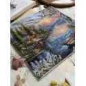 Kreuzstich-Set "Ruhiges Ufer" 19 x 18,5 cm SANT-21