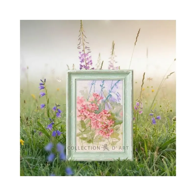 Kreuzstich-Set "Frühlingsblumen" 14,5*22 cm RTOM1115
