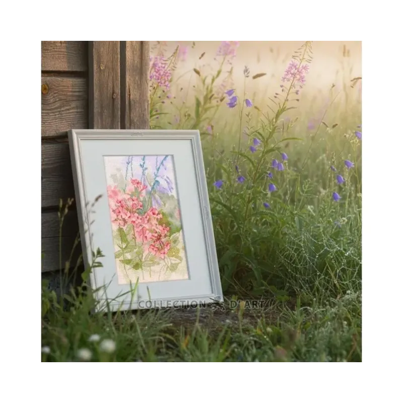 Kreuzstich-Set "Frühlingsblumen" 14,5*22 cm RTOM1115