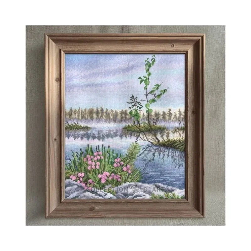 Cross-stitch kits "Bog heather landscape" 21*25 cm RTOM1063