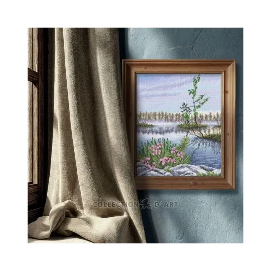 Ristinėlės rinkinys „Bog Heather Landscape“ 21*25 cm RTOM1063