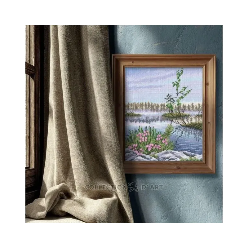 Cross-stitch kits "Bog heather landscape" 21*25 cm RTOM1063