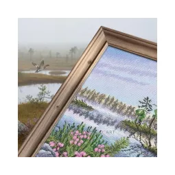 Cross-stitch kits "Bog heather landscape" 21*25 cm RTOM1063