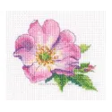 Kit de point de croix "Rose sauvage" 7,5*9 cm RTOEH383