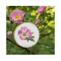 Kit de point de croix "Rose sauvage" 7,5*9 cm RTOEH383
