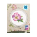 Kit de point de croix "Rose sauvage" 7,5*9 cm RTOEH383
