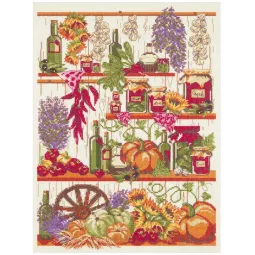 Kit de point de croix PANNA "Rattrapage d'automne" 23 x 32,5 cm PKT-7006