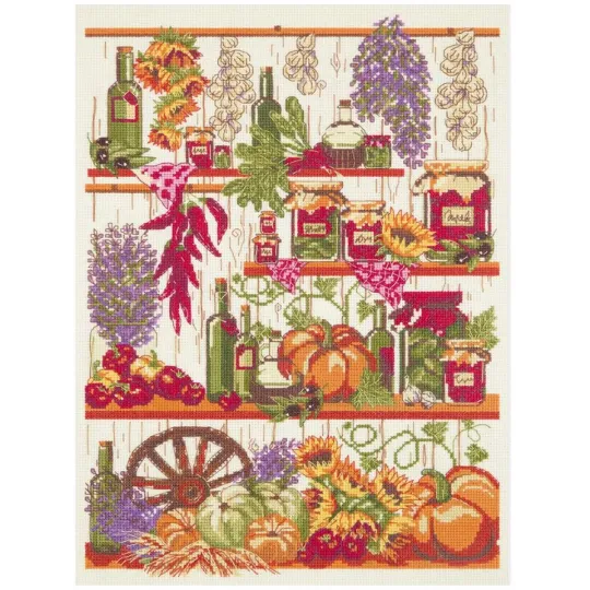 Kit de point de croix PANNA "Rattrapage d'automne" 23 x 32,5 cm PKT-7006