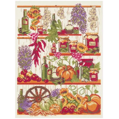 Kit de point de croix PANNA "Rattrapage d'automne" 23 x 32,5 cm PKT-7006