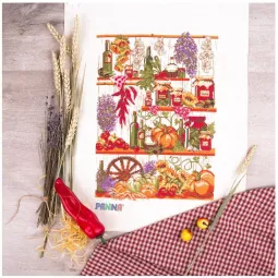 Kreuzstich-Set PANNA "Herbstliche Speisekammer" 23 x 32,5 cm PKT-7006