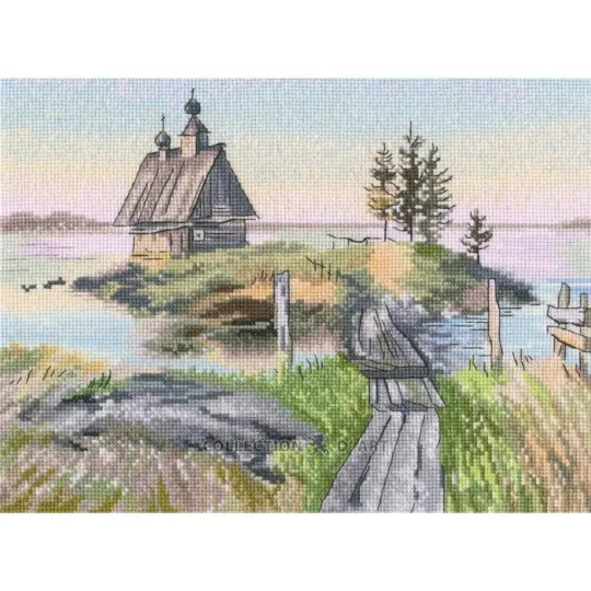 Kits de point de croix "L'Île" 25*18,5 cm RTOM1085