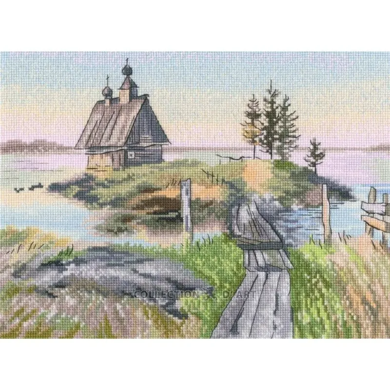 Kits de point de croix "L'Île" 25*18,5 cm RTOM1085