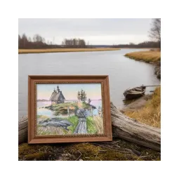 Siuvinėjimo kryželiu rinkinys "Sala" 25*18,5 cm RTOM1085