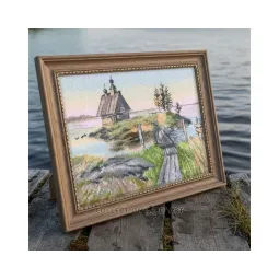 Siuvinėjimo kryželiu rinkinys "Sala" 25*18,5 cm RTOM1085