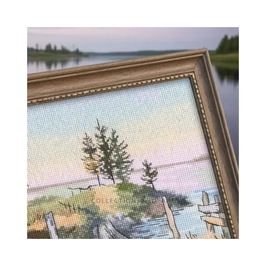 Kits de point de croix "L'Île" 25*18,5 cm RTOM1085
