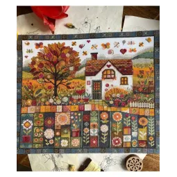 Kreuzstich-Set "Herbstmuster" 32 x 27 cm SANO-36