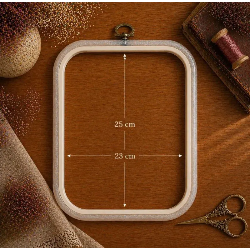 23x25 cm quadratischer Flexi-Spannrahmen (transparent) 230-13TRANSP