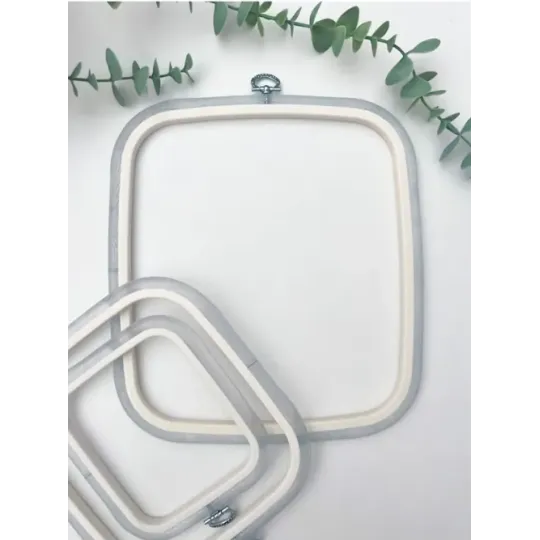 23x25 cm quadratischer Flexi-Spannrahmen (transparent) 230-13TRANSP