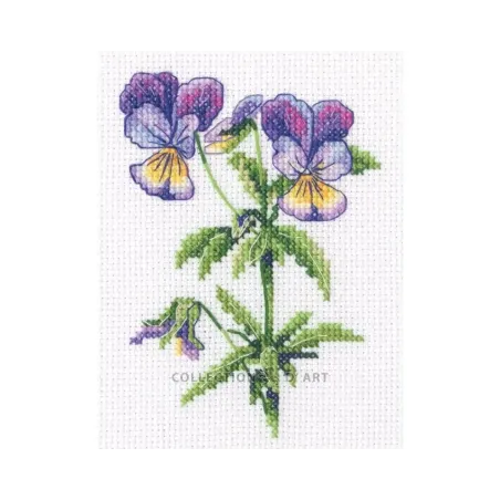 Kit de point de croix "Violette" 8,5*12 cm RTOC451