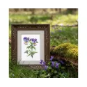 Siuvinėjimo kryželiu rinkinys "Violetinė" 8,5*12 cm RTOC451
