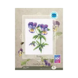 Cross-stitch kit "Violet" 8,5*12 cm RTOC451