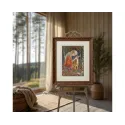 Kits de point de croix "Fille de conte de fées et faon" 24*36 cm RTOM1096