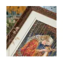 Kreuzstich-Sets "Märchenmädchen und Rehkitz" 24*36 cm RTOM1096