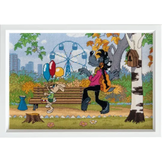 Siuvinėjimo kryželiu rinkinys PANNA "Prisiekę draugai" 32 x 21,5 cm PCMF-D-7532