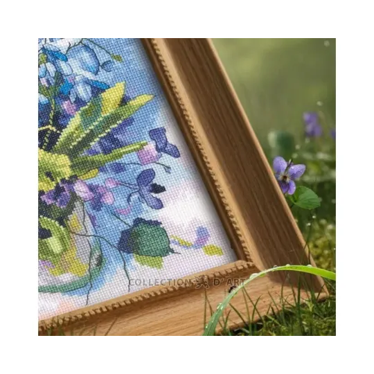Kits de point de croix "Bouquet de printemps" 21,5*22 cm RTOM1080