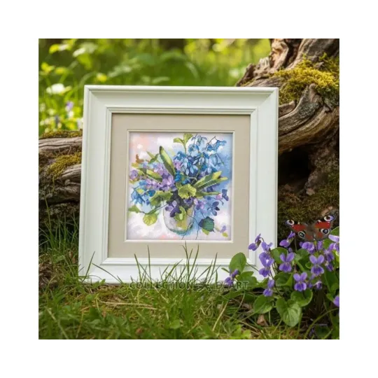 Cross-stitch kits "Spring bouquet" 21,5*22 cm RTOM1080