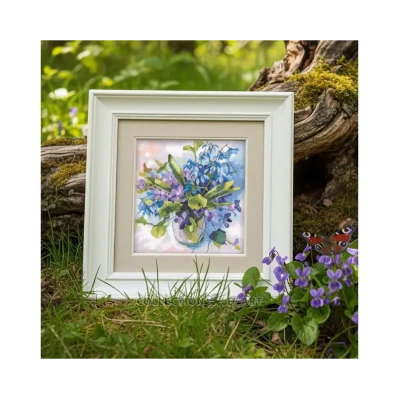Kits de point de croix "Bouquet de printemps" 21,5*22 cm RTOM1080