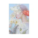 Kreuzstich-Kits "Dame mit Blume" 17,5*26 cm RTOM1094