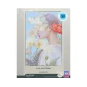 Siuvinėjimo kryželiu rinkiniai "Moteris su gėle" 17,5*26 cm RTOM1094