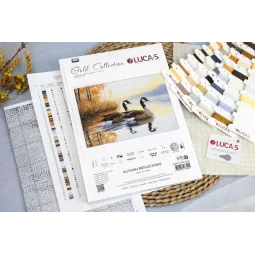Petit Point Kit "Reflets d'Automne" 27 x 18 cm SG728