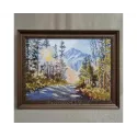 Kreuzstichsets "Waldweg zu den Bergen" 27*20 cm RTOM1081