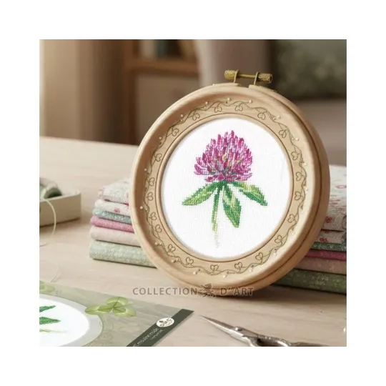 Kryželiu siuvinėjimo rinkinys "Dobilas" 7,5*9 cm RTOEH384