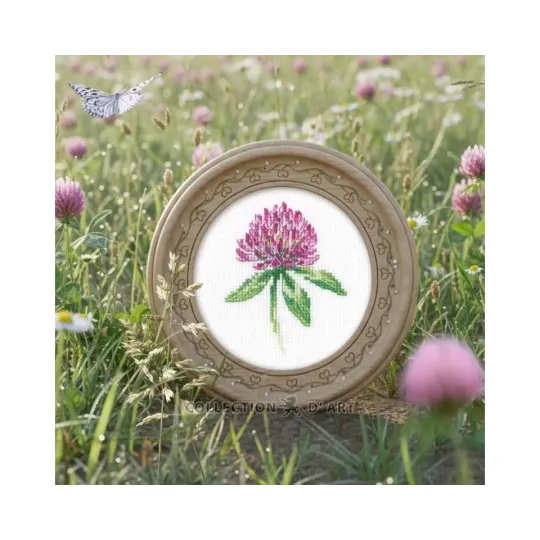 Cross-stitch kit "Clover" 7,5*9 cm RTOEH384