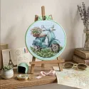 Cross-stitch kit "Moped ride" 15 х 15 cm AAHM-098