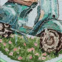 Cross-stitch kit "Moped ride" 15 х 15 cm AAHM-098