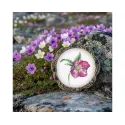 Kit point de croix "Hellebore" 8,5*9,5 cm RTOEH385