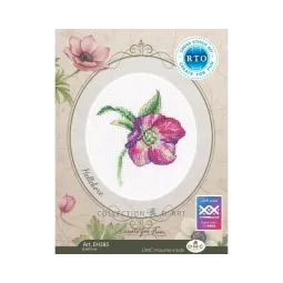 Cross-stitch kit "Hellebore" 8,5*9,5 cm RTOEH385