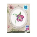 Kit point de croix "Hellebore" 8,5*9,5 cm RTOEH385