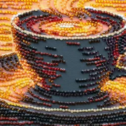 Kit de broderie perles moyenne "Café parfumé" 20 х 20 cm AAMB-144