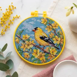Kreuzstich-Set "Sonniger Gast" 15 x 15 cm AAHM-100