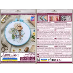 Cross-stitch kit "Daisies for her" 15 х 15 cm AAHM-099