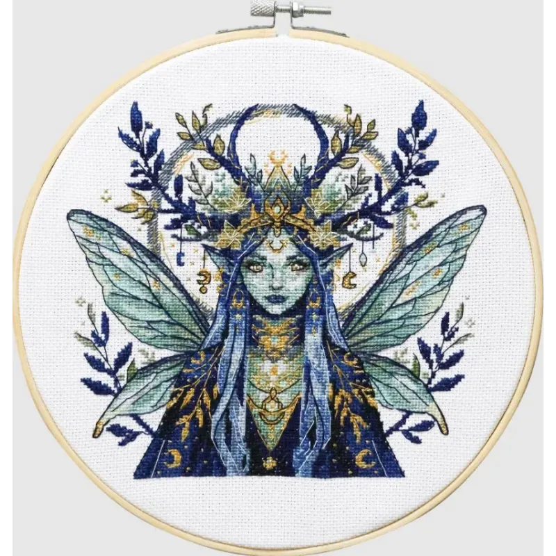 Kreuzstich-Set "Elf des Sternenwaldes" 18 x 17 cm AAH-330